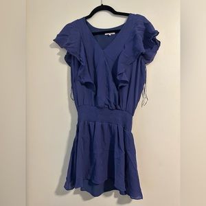 Parker Ruffle Mini Dress 100% Silk